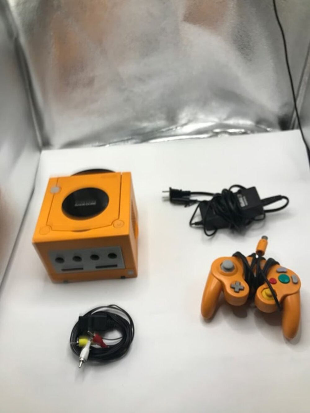 Nintendo GameCube US Region Mod Spice Orange Console Controller DOL-001 US